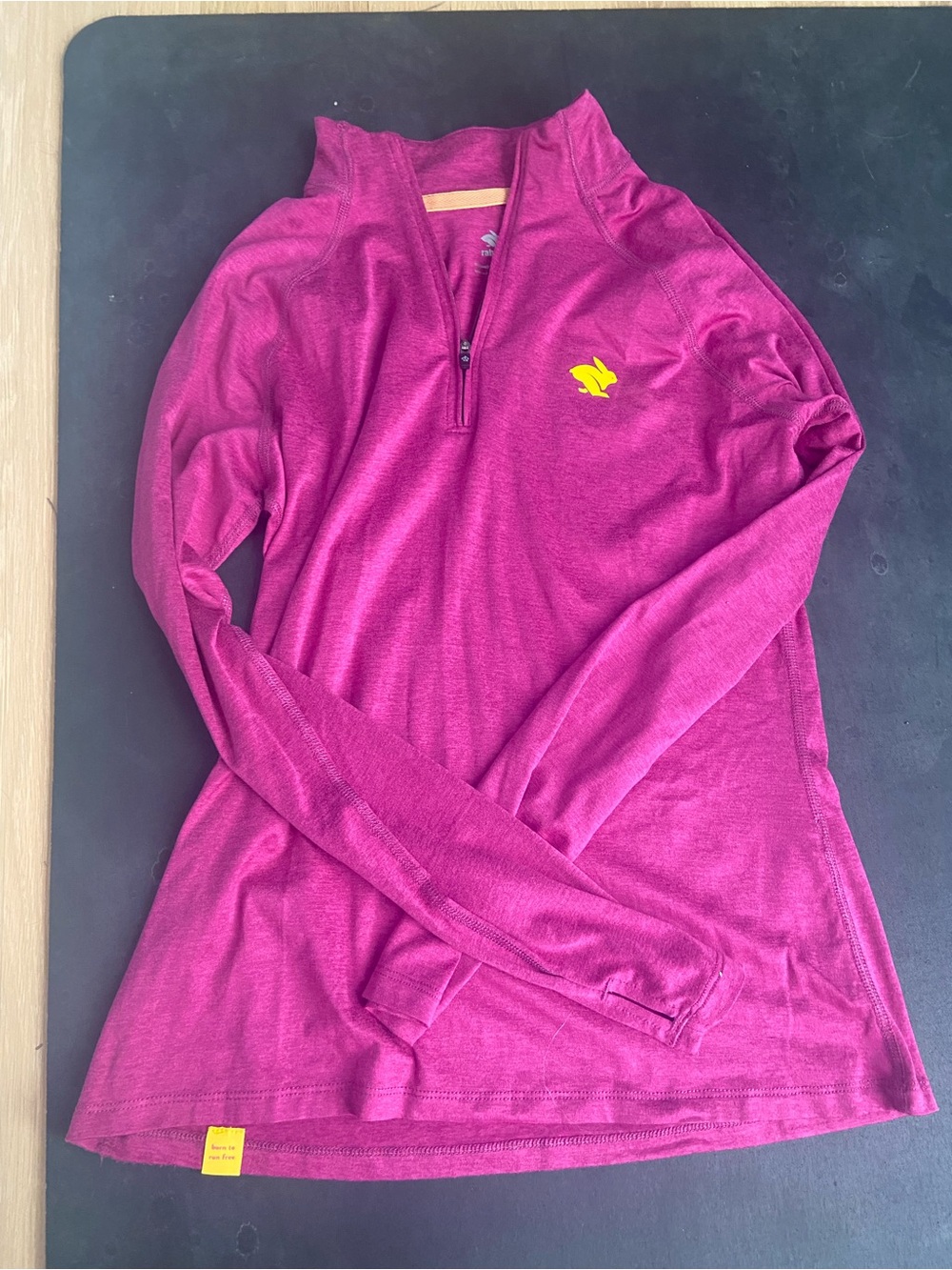 Women’s EZ 1/4-Zip Long Sleeve Top - Fuchsia Pink (cactus flower) - Picture 4 of 8